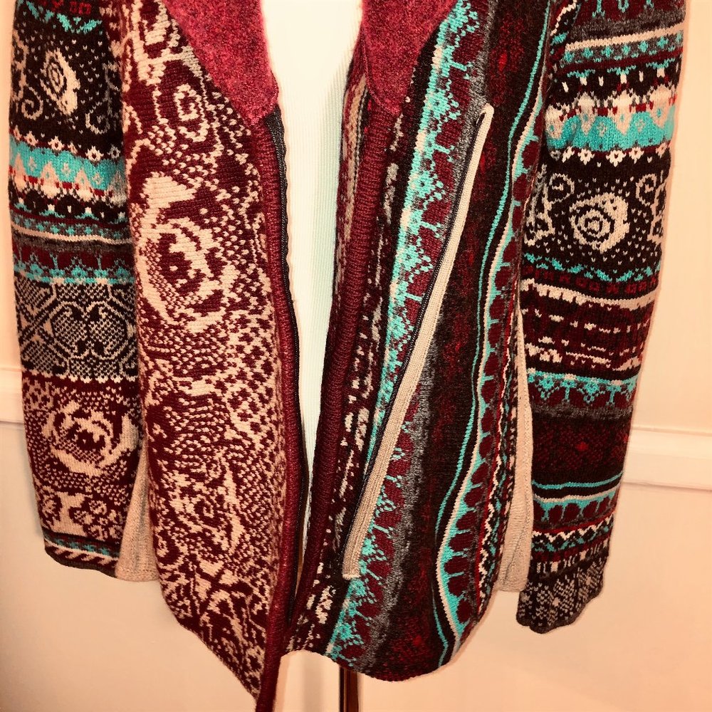 Nwt Ivko Embroidered Wool Multiple Patterns Coat … - image 4